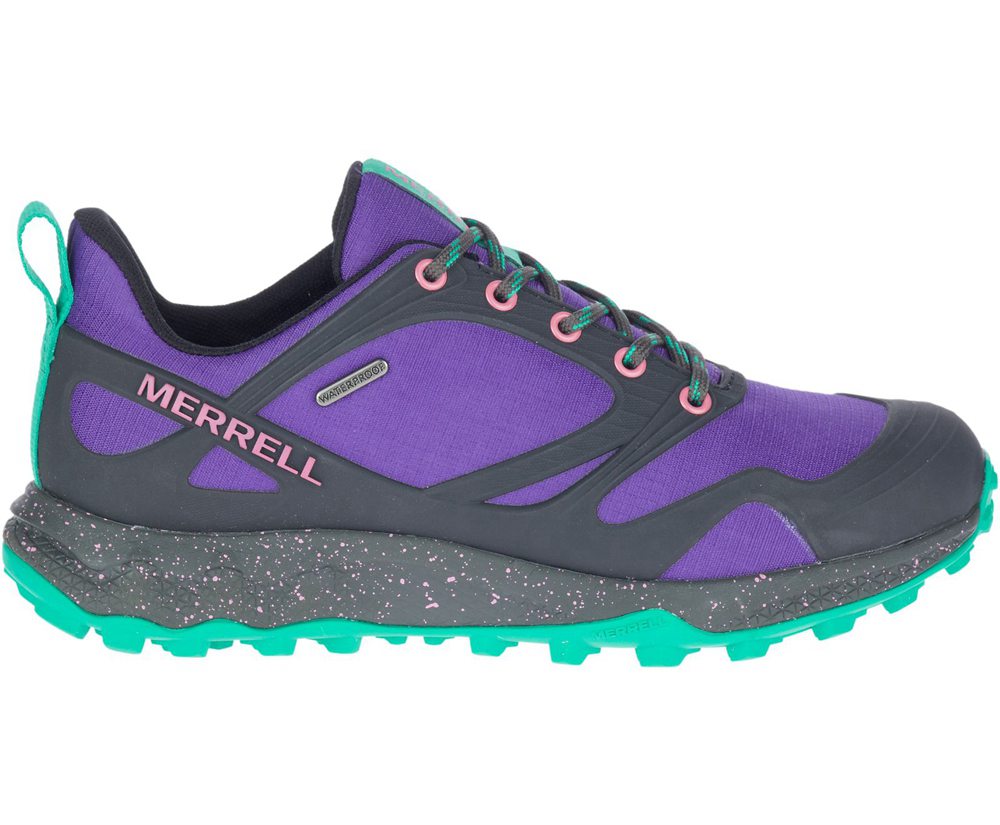 Merrell Hiking Shoes Purple/Black - Altalight Waterproof - Womens 07JKWZCVN